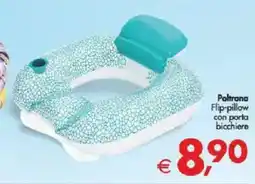 Deco Supermercati Poltrona Flip-pillow con porta bicchiere offerta