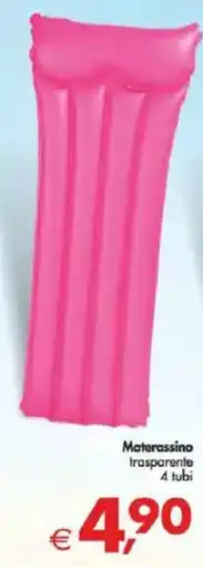 Deco Supermercati Materassino trasparente 4 tubi offerta
