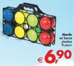 Deco Supermercati Mondo set bocce plastica 8 pezzi offerta