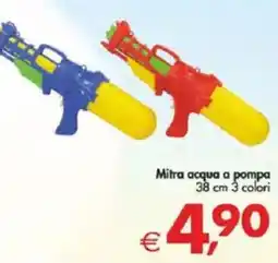 Deco Supermercati Mitra acqua a pompa 38 cm 3 colori offerta