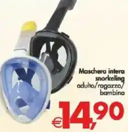 Deco Supermercati Maschera intera snorkeling offerta