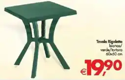 Deco Supermercati Tavolo Rigoletto bianco/ verde/tortora offerta