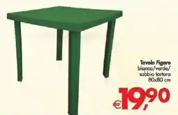 Deco Supermercati Tavolo Figaro bianco/verde/ sabbia tortora offerta