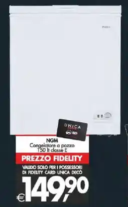 Deco Supermercati NGM Congelatore a pozzo classe E offerta