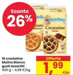 Despar 10 crostatine Mulino Bianco gusti assortiti offerta