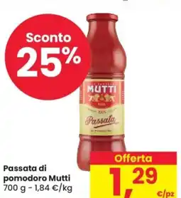 Despar Passata di pomodoro Mutti offerta