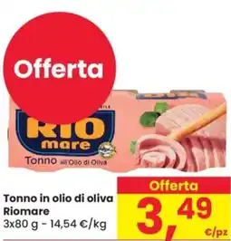 Despar Tonno in olio di oliva Riomare offerta