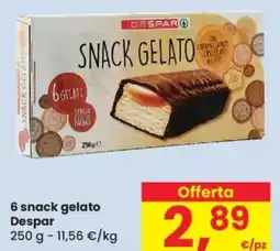 Despar 6 snack gelato DESPAR offerta