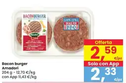 Despar Bacon burger Amadori offerta