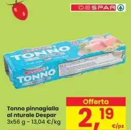 Despar Tonno pinnagialla al nturale Despar offerta