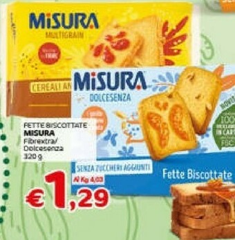 Crai Fette biscottate offerta