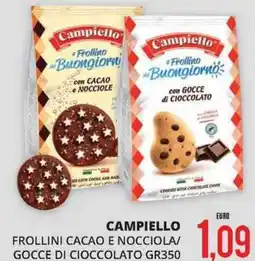 Mazzeo Giocattoli CAMPIELLO Frollini cacao e nocciola/ gocce di cioccolato offerta