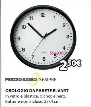 Orologio da parete elvart