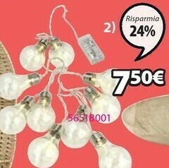 Catena di luci filip l165cm con 10 led