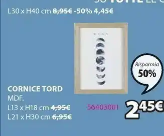 JYSK Cornice tord 13x18cm legno offerta