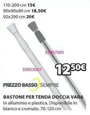 JYSK Bastone per tenda doccia vara offerta