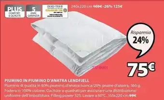 JYSK Piumino lendfjell offerta