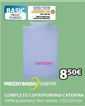 JYSK Completo copripiumino caterina offerta