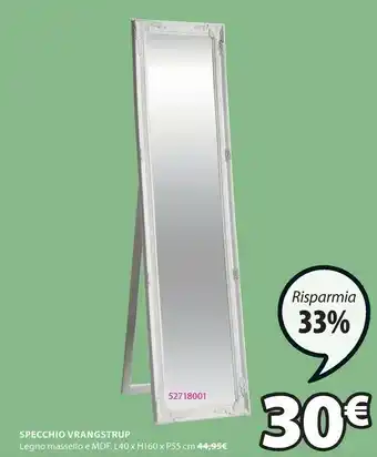 JYSK Specchio da terra vrangstrup offerta