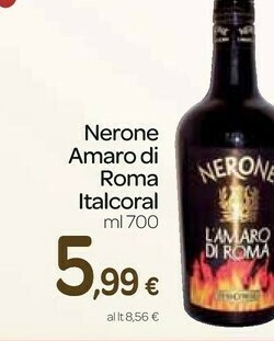 Carrefour Express Nerone amaro di roma italcoral offerta