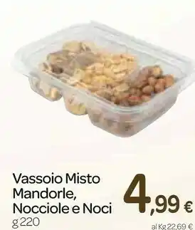 Carrefour Express Vassoio misto mandorle nocciole e noci offerta
