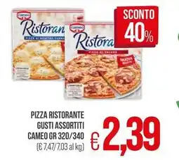PrestoFresco Pizza ristorante gusti assortiti CAMEO offerta