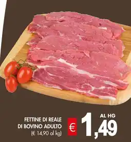 PrestoFresco Fettine di reale di bovino adulto offerta
