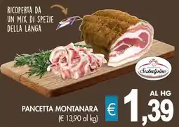 PrestoFresco Pancetta montanara Subalpino offerta