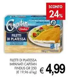 PrestoFresco Filetti di platessa impanati CAPITAN FINDUS offerta