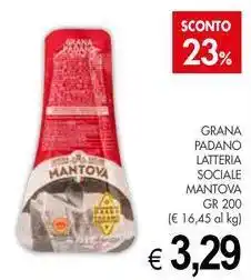 PrestoFresco Grana padano latteria sociale MANTOVA offerta
