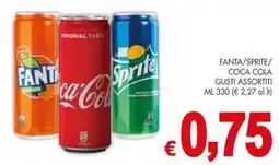 PrestoFresco Fanta/sprite/ coca cola gusti assortiti offerta