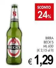 PrestoFresco Birra BECK'S offerta