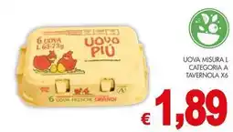 PrestoFresco Uova misura l categoria a tavernola x6 offerta