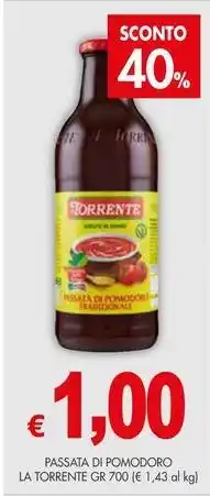 PrestoFresco Passata di pomodoro LA TORRENTE offerta