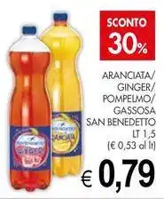 PrestoFresco Aranciata/ ginger/ pompelmo/ gassosa SAN BENEDETTO offerta