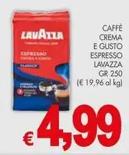 PrestoFresco Caffè crema e gusto espresso LAVAZZA offerta