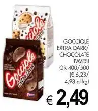 PrestoFresco Gocciole extra dark/ chocolate PAVESI offerta