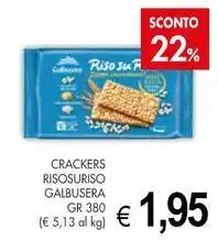 PrestoFresco Crackers risosuriso GALBUSERA offerta