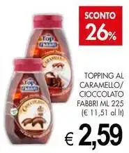 PrestoFresco Topping al caramello/ cioccolato FABBRI offerta