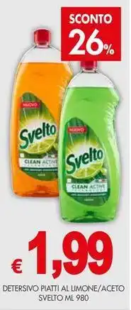 PrestoFresco Detersivo piatti al limone/aceto SVELTO offerta