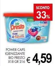 PrestoFresco Power caps igienizzante BIO PRESTO offerta