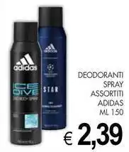 PrestoFresco Deodoranti spray assortiti ADIDAS offerta