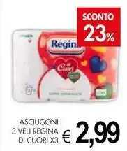 PrestoFresco Asciugoni 3 veli regina di cuori x3 offerta