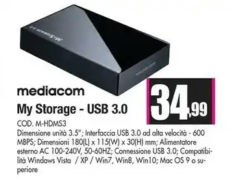 Wellcome My storage - usb 3.0 offerta