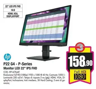Wellcome P22 g4 - p-series monitor led 22 offerta