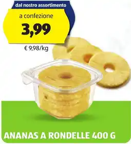 ALDI Ananas a rondelle offerta