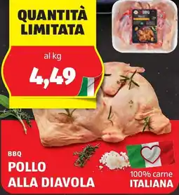 ALDI Bbq pollo alla diavola offerta