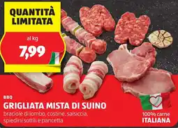 Bbq grigliata mista di suino