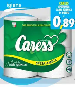 Mazzeo Giocattoli Caress spesamica carta igienica x4 rotoli offerta