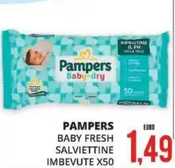 Mazzeo Giocattoli PAMPERS Baby fresh salviettine imbevute x50 offerta